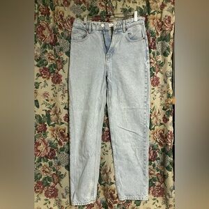 Zara Light-Wash Straight Leg Jeans